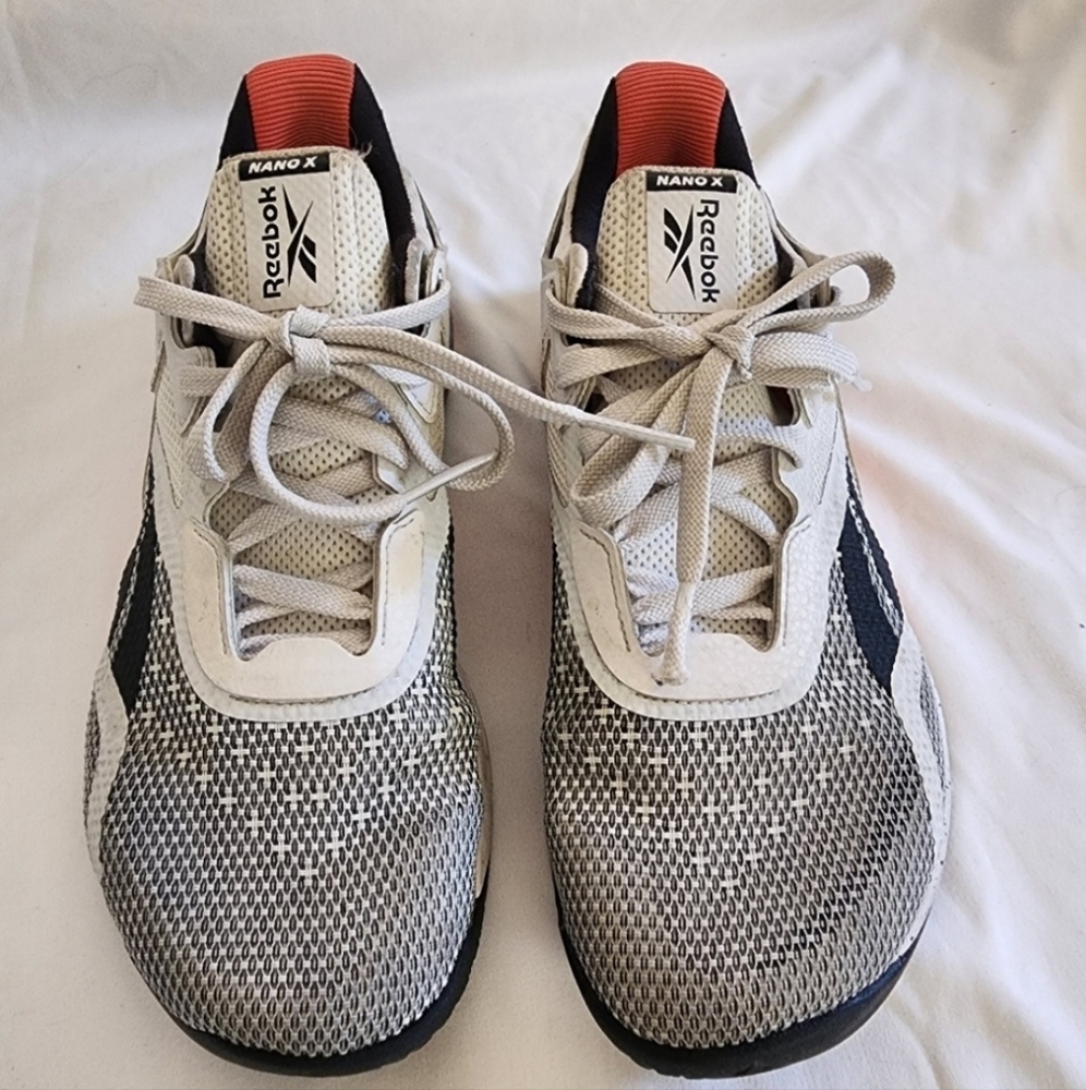 Reebok Nano X white blue orange colors training women's shoes size 8